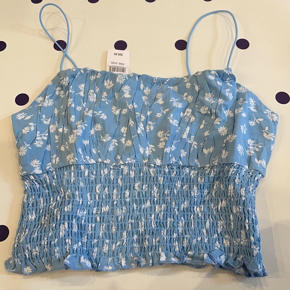 LA Hearts Smocked Bodice Cami Top - Picture 1 of 5